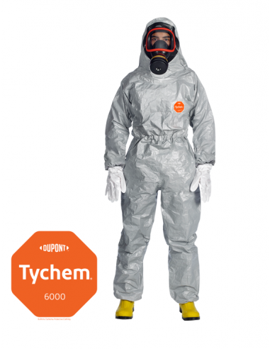 Kombinezon chemiczny dla Straży Pożarnej DuPont™ TYCHEM® 6000 F FaceSeal