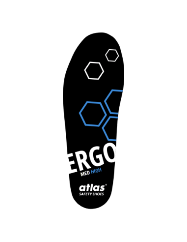 Klasyczne wymienne wkładki do butów roboczych Atlas ERGO-MED BLUE