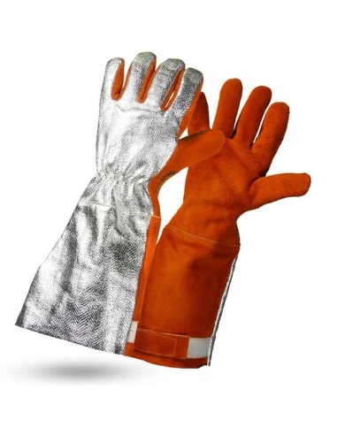 Rękawice skórzane aluminizowane do 500 stopni Rostaing PROFUSION-1