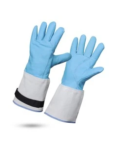 Rękawice krio niebieskie z mankietem