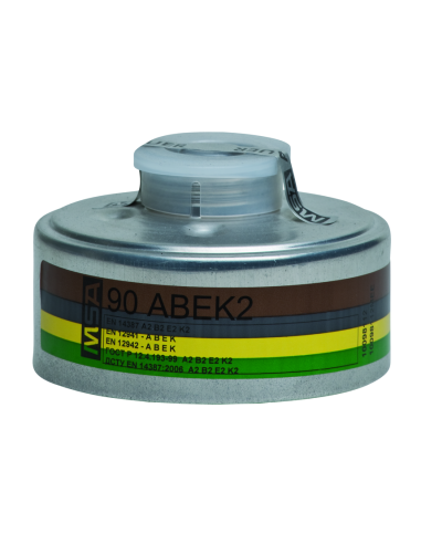 Pochłaniacz filtr gazów ABEK2 do masek z gwintem RD40 MSA 90 10098112