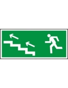 Znak schodami w górę w lewo