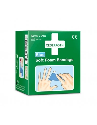Cederroth Bandaż z pianki Soft Foam Bandage Blue 6x200cm (nr 51011011)