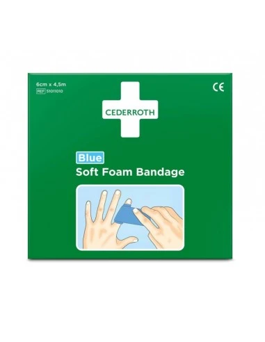 Cederroth Bandaż z pianki Soft Foam Bandage Blue 6x450cm (nr 51011010)