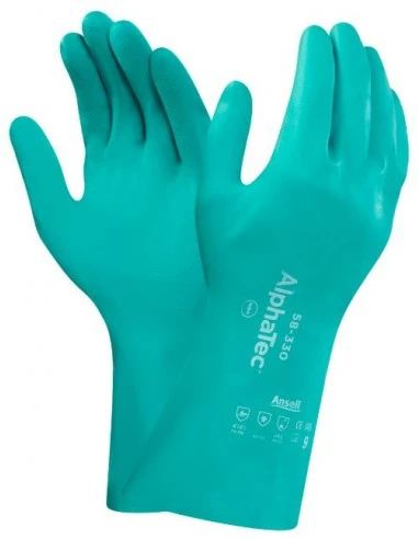 Rękawice nitrylowe do smarów i tłuszczu Ansell AlphaTec 58-330