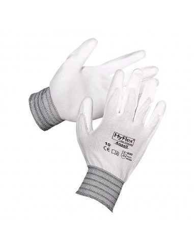 Rękawice poliuretanowe białe Ansell HyFlex 11-600